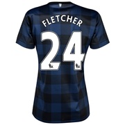 Manchester United Away Shirt 2013/14 - Womens with Fletcher 24 printing