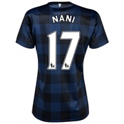 Manchester United Away Shirt 2013/14 - Womens with Nani 17 printing