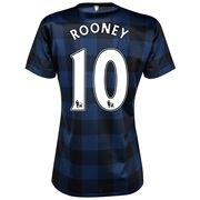 Manchester United Away Shirt 2013/14 - Womens with Rooney 10 printing