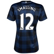 Manchester United Away Shirt 2013/14 - Womens with Smalling 12 printing