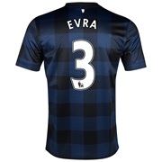 Manchester United Away Shirt 2013/14 with Evra 3 printing