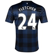Manchester United Away Shirt 2013/14 with Fletcher 24 printing