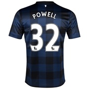 Manchester United Away Shirt 2013/14 with Powell 32 printing