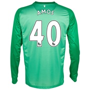 Manchester United Goalkeeper Shirt 2013/14 - Kids with Amos 40 printing