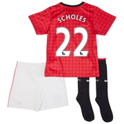 Manchester United Home Kit 2012/13 - Little Boys with Scholes 22 printing