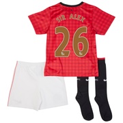 Manchester United Home Kit 2012/13 - Little Boys with Sir Alex 26 printing