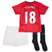 Manchester United Home Kit 2012/13 - Little Boys with Young 18 printing