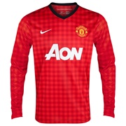 Manchester United Home Shirt 2012/13 - Long Sleeved - Kids