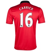 Manchester United Home Shirt 2013/14 - Kids with Carrick 16 printing