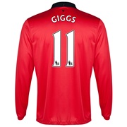Manchester United Home Shirt 2013/14 - Long Sleeved - Kids with Giggs 11 printing