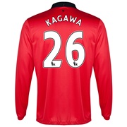 Manchester United Home Shirt 2013/14 - Long Sleeved with Kagawa 26 printing