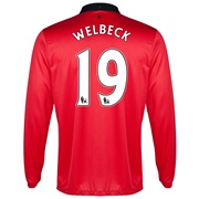 Manchester United Home Shirt 2013/14 - Long Sleeved with Welbeck 19 printing