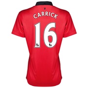 Manchester United Home Shirt 2013/14 - Womens with Carrick 16 printing