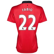 Manchester United Home Shirt 2013/14 - Womens with Fabio 22 printing