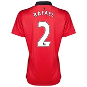 Manchester United Home Shirt 2013/14 - Womens with Rafael 2 printing