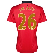 Manchester United Home Shirt 2013/14 - Womens with Sir Alex 26 printing