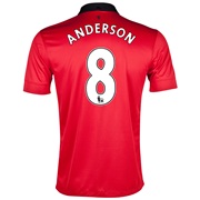 Manchester United Home Shirt 2013/14 with Anderson 8 printing