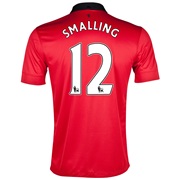 Manchester United Home Shirt 2013/14 with Smalling 12 printing