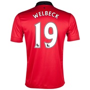 Manchester United Home Shirt 2013/14 with Welbeck 19 printing