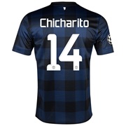 Manchester United UEFA Champions League Away Shirt 2013/14 - Kids with Chicharito 14 printing
