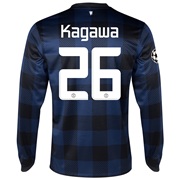 Manchester United UEFA Champions League Away Shirt 2013/14 - Long Sleeved with Kagawa 26 printing