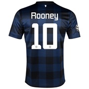 Manchester United UEFA Champions League Away Shirt 2013/14 with Rooney 10 printing