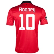 Manchester United UEFA Champions League Home Shirt 2013/14 - Kids with Rooney 10 printing