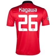 Manchester United UEFA Champions League Home Shirt 2013/14 with Kagawa 26 printing