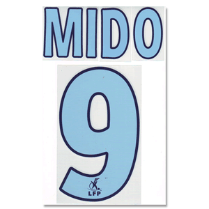 Mido 9 03-04 Marseille Home Official Name and Number