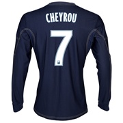 Olympique De Marseille Away Shirt LS 2013/14 - Mens Lt Blue with Cheyrou 7 printing