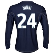 Olympique De Marseille Away Shirt LS 2013/14 - Mens Lt Blue with Fanni 24 printing