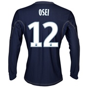 Olympique De Marseille Away Shirt LS 2013/14 - Mens Lt Blue with Osei 12 printing