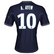 Olympique De Marseille Away Shirt SS 2013/14 - Mens Lt Blue with A.Ayew 10 printing