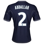 Olympique De Marseille Away Shirt SS 2013/14 - Mens Lt Blue with Abdallah 2 printing
