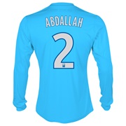 Olympique De Marseille Third Shirt LS 2013/14 - Mens Blue with Abdallah 2 printing