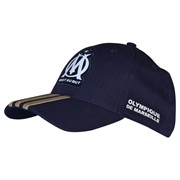 Olympique de Marseille 3 Stripe Cap - Mens Lt Blue