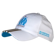 Olympique de Marseille 3 Stripe Cap - Mens White