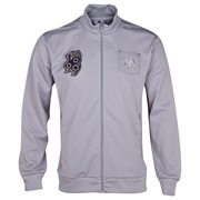 Olympique de Marseille Authentic Track Top - Mens Silver