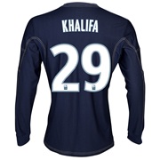 Olympique de Marseille Away Shirt LS 2013/14 - Mens Lt Blue with Khalifa 29 printing