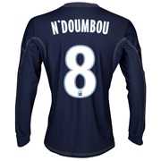Olympique de Marseille Away Shirt LS 2013/14 - Mens Lt Blue with N’Doumbou 8 printing
