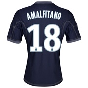 Olympique de Marseille Away Shirt SS 2013/14 - Kids Lt Blue with Amalfitano 18 printing