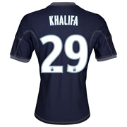 Olympique de Marseille Away Shirt SS 2013/14 - Kids Lt Blue with Khalifa 29 printing