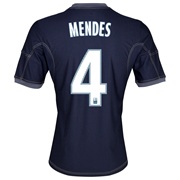 Olympique de Marseille Away Shirt SS 2013/14 - Kids Lt Blue with Mendes 4 printing