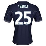 Olympique de Marseille Away Shirt SS 2013/14 - Mens Lt Blue with Imbula 25 printing