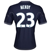 Olympique de Marseille Away Shirt SS 2013/14 - Mens Lt Blue with Mendy 23 printing