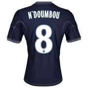 Olympique de Marseille Away Shirt SS 2013/14 - Mens Lt Blue with N’Doumbou 8 printing