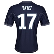 Olympique de Marseille Away Shirt SS 2013/14 - Mens Lt Blue with Payet 17 printing
