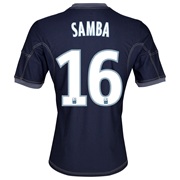 Olympique de Marseille Away Shirt SS 2013/14 - Mens Lt Blue with Samba GK 16 printing