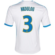 Olympique de Marseille Home Shirt SS 2013/14 - Kids White with Nkoulou 3 printing
