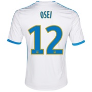 Olympique de Marseille Home Shirt SS 2013/14 - Kids White with Osei 12 printing
